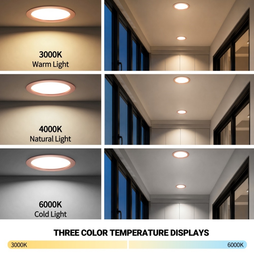 Immax NEO 07331L - LED stmievateľné podhľadové svietidlo DOWN LED/36W/230V Wi-Fi Tuya Ø 23 cm ružovo-zlaté