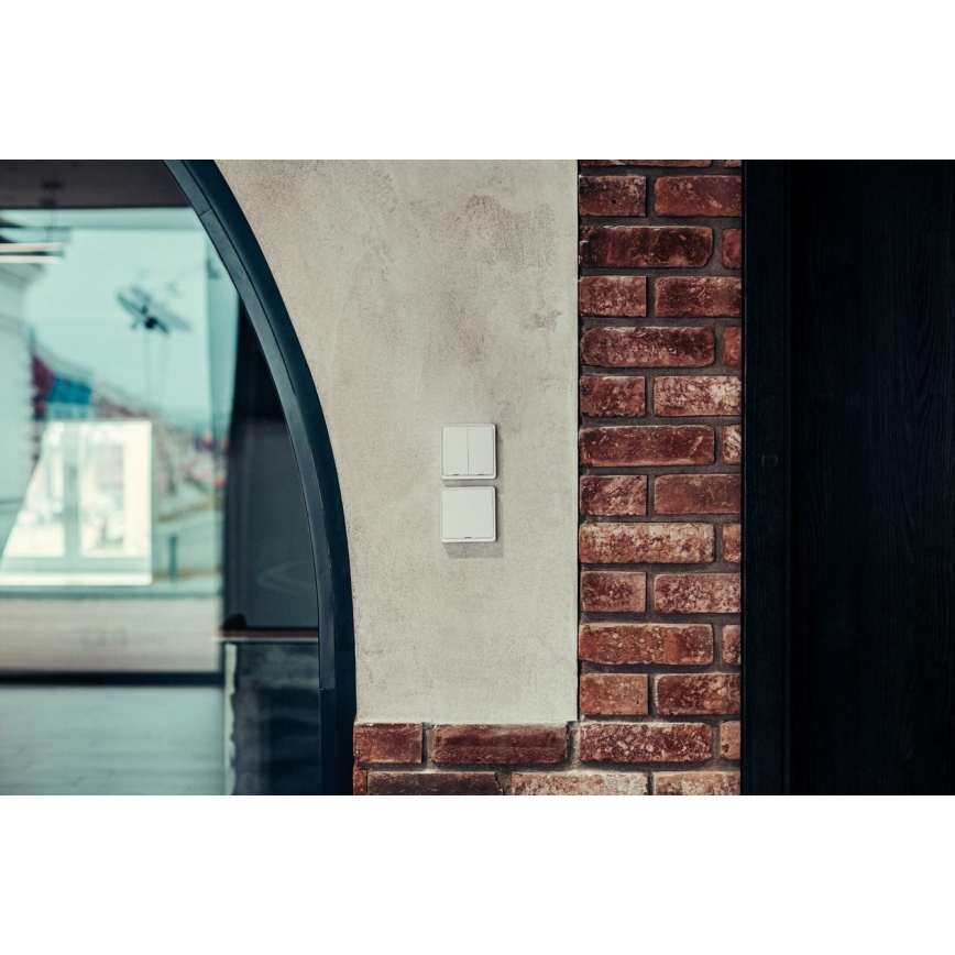 Immax NEO 07507L - Vypínač 2-tlačidlový SMART 1xCR2430 Zigbee 3.0 Tuya