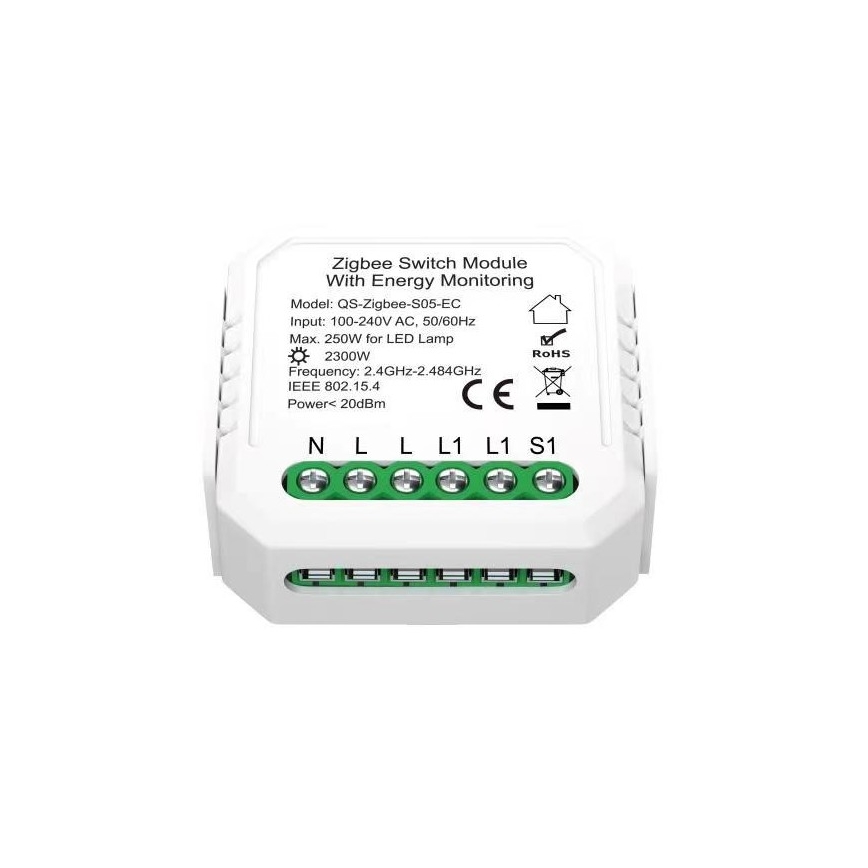 Immax NEO 07521L - Inteligentný kontroler s meraním spotreby V6 1-tlačidlový Tuya
