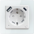 Immax NEO 07553L - Inteligentná zásuvka E 16A/230V s 1× USB-A a 1× USB-C (PD 20W) Tuya