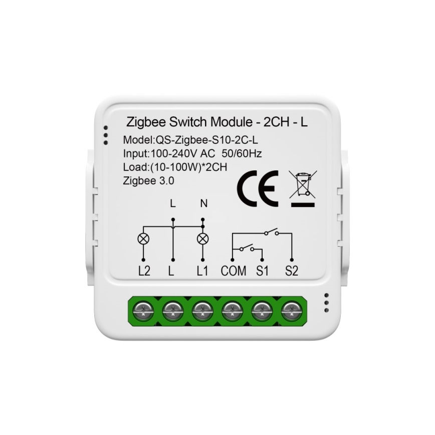 Immax NEO 07572L - Inteligentný kontroler NEO LITE V8 2-tlačidlový Tuya