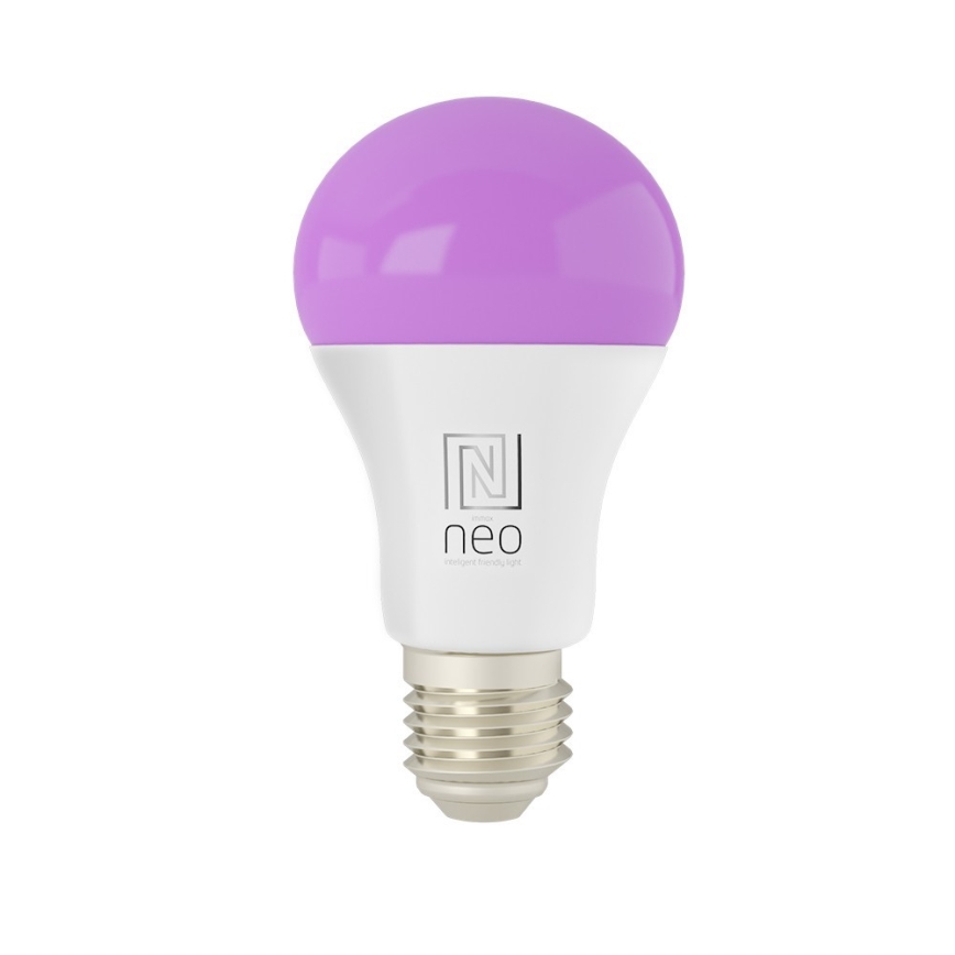 Immax NEO 07712L - LED RGB+CCT Stmievateľná žiarovka NEO LITE Smart E27/9W/230V Wi-Fi Tuya 2200 - 6500K