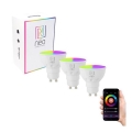 Immax NEO 07724C - SADA 3x LED RGB+CCT Stmievateľná žiarovka GU10/4,8W/230V 2700K Wi-Fi Tuya