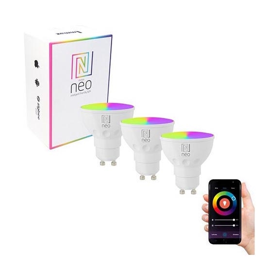 Immax NEO 07724C - SADA 3x LED RGB+CCT Stmievateľná žiarovka GU10/4,8W/230V 2700K Wi-Fi Tuya