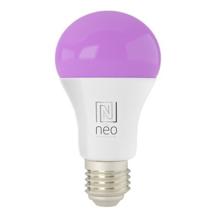 Immax NEO 07733L - LED RGB+CCT Stmievateľná žiarovka NEO LITE E27/11W/230V 2700 - 6500K Wi-Fi Tuya