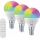 Immax NEO 07745CDO - SADA 3x stmievateľných LED žiaroviek RGB+CCT E14/6W/230V Wi-Fi + diaľkové ovládanie