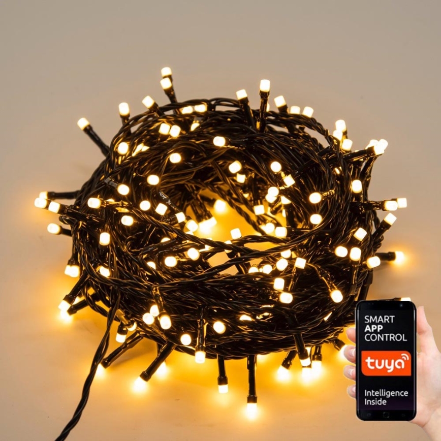 Immax NEO 07749L - LED Stmievateľná vonkajšia reťaz NEO LITE 200xLED/8 funkcií 23m 2700-6500K IP44 Wi-Fi Tuya