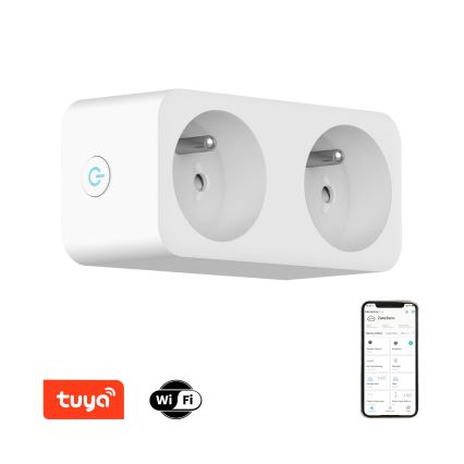 Immax NEO 07751L - Inteligentná rozbočovacia zásuvka NEO LITE 2x16A/230V Wi-Fi Tuya