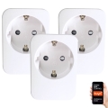 Immax NEO 07761C - SADA 3x inteligentných zásuviek NEO LITE 3680W/230V/16A Wi-Fi Tuya SCHUKO