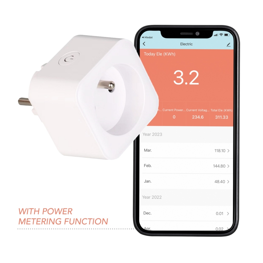 Immax NEO 07762L - Inteligentná zásuvka NEO LITE 3680W/230V/16A Wi-Fi Tuya