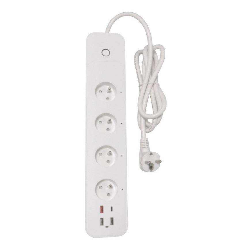 Immax NEO 07771L- Predlžovací kábel NEO LITE Smart 4AC+3xUSB+1xUSB C Wi-Fi Tuya
