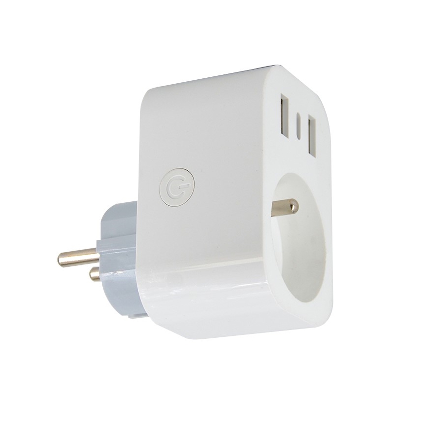 Immax NEO 07799L - Inteligentná rozbočovacia zásuvka 16A/230V + 2xUSB+1xUSB C Wi-Fi Tuya