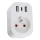 Immax NEO 07799L - Inteligentná rozbočovacia zásuvka 16A/230V + 2xUSB+1xUSB C Wi-Fi Tuya
