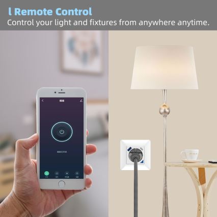 Immax NEO 07801L - Inteligentná zásuvka 16A/230V + 1xUSB-A+1xUSB C Tuya
