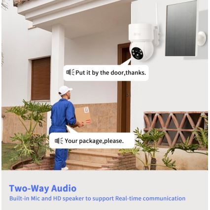 Immax NEO 07803L - Inteligentná vonkajšia solárna kamera so senzorom SENTRY 6000 mAh Wi-Fi Tuya IP65