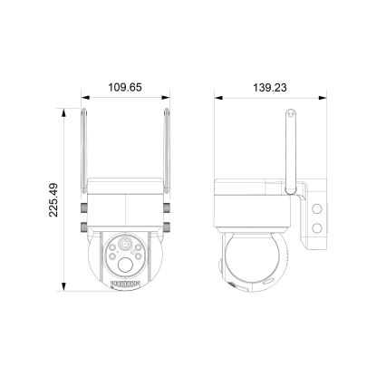 Immax NEO 07803L - Inteligentná vonkajšia solárna kamera so senzorom SENTRY 6000 mAh Wi-Fi Tuya IP65