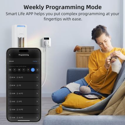 Immax NEO 07811L - Inteligentná zásuvka s teplomerom F 3680W Tuya Wi-Fi