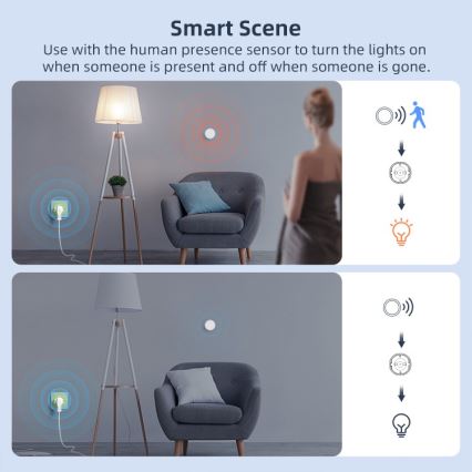 Immax NEO 07813L - Inteligentná zásuvka F 3500W Wi-Fi