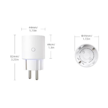 Immax NEO 07813L - Inteligentná zásuvka F 3500W Wi-Fi