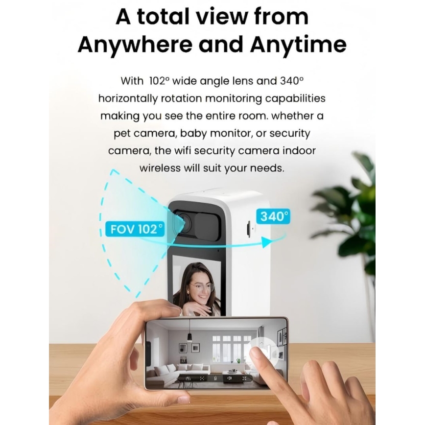 Immax NEO 07814L - Inteligentná vnútorná kamera so snímačom 4 MP 5V Wi-Fi