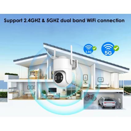Immax NEO 07819L - Inteligentná vonkajšia kamera so snímačom 4 MP, 5 V, IP65, Wi-Fi