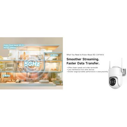 Immax NEO 07819L - Inteligentná vonkajšia kamera so snímačom 4 MP, 5 V, IP65, Wi-Fi