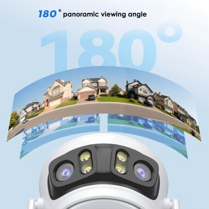 Immax NEO 07823L - Inteligentná vonkajšia kamera so senzormi 2MP+2MP+2MP 5V Wi-Fi