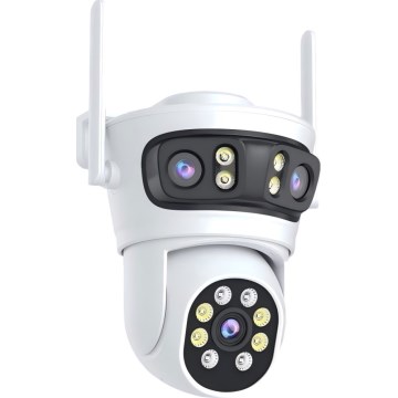 Immax NEO 07823L - Inteligentná vonkajšia kamera so snímačmi 2MP+2MP+2MP 5V Tuya Wi-Fi