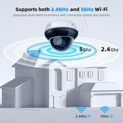 Immax NEO 07825L - Inteligentná vonkajšia kamera s DOME senzorom 5MP 230V IP66 TUYA Wi-Fi
