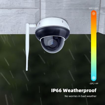 Immax NEO 07825L - Inteligentná vonkajšia kupolová kamera so snímačom 5MP, 230V, IP66, TUYA, Wi-Fi