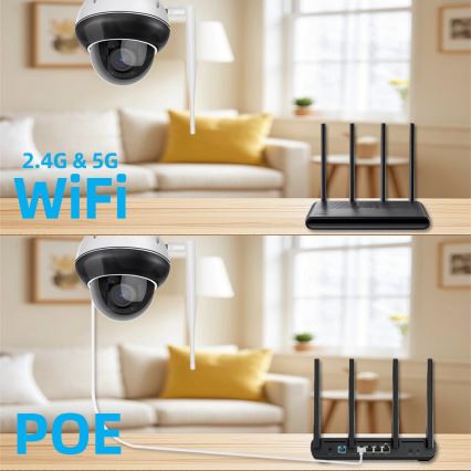 Immax NEO 07825L - Inteligentná vonkajšia kupolová kamera so snímačom 5MP, 230V, IP66, TUYA, Wi-Fi