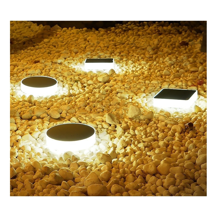 Immax NEO 07910L - LED RGB Stmievateľné solárne svietidlo so senzorom NEO LITE LED/1W/5V zaokrúhlený IP54 Tuya 1300 mAh
