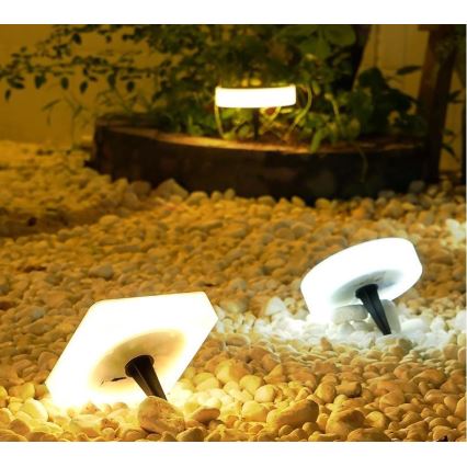 Immax NEO 07910L - LED RGB Stmievateľné solárne svietidlo so senzorom NEO LITE LED/1W/5V zaokrúhlený IP54 Tuya 1300 mAh