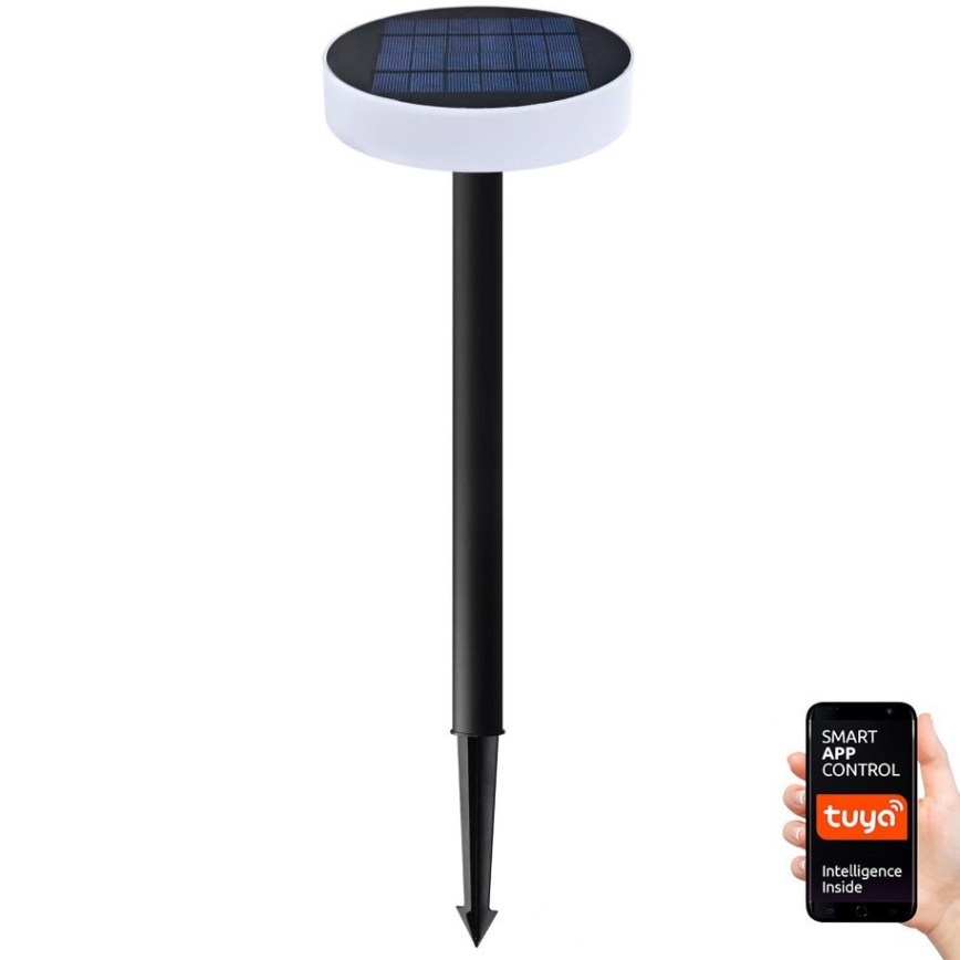 Immax NEO 07910L - LED RGB Stmievateľné solárne svietidlo so senzorom NEO LITE LED/1W/5V zaokrúhlený IP54 Tuya 1300 mAh