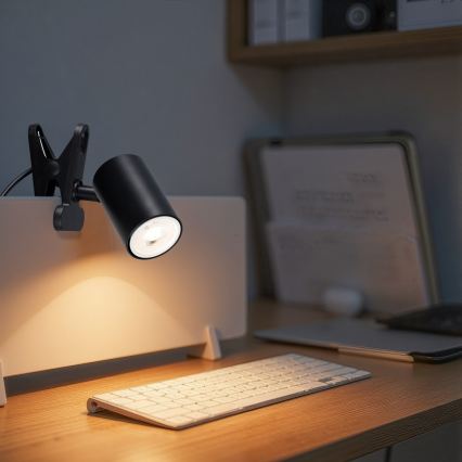 Immax NEO 08291L - Lampa s klipom PUNTO 1xGU10/9W/230V čierna