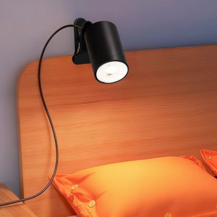 Immax NEO 08291L - Lampa s klipom PUNTO 1xGU10/9W/230V čierna