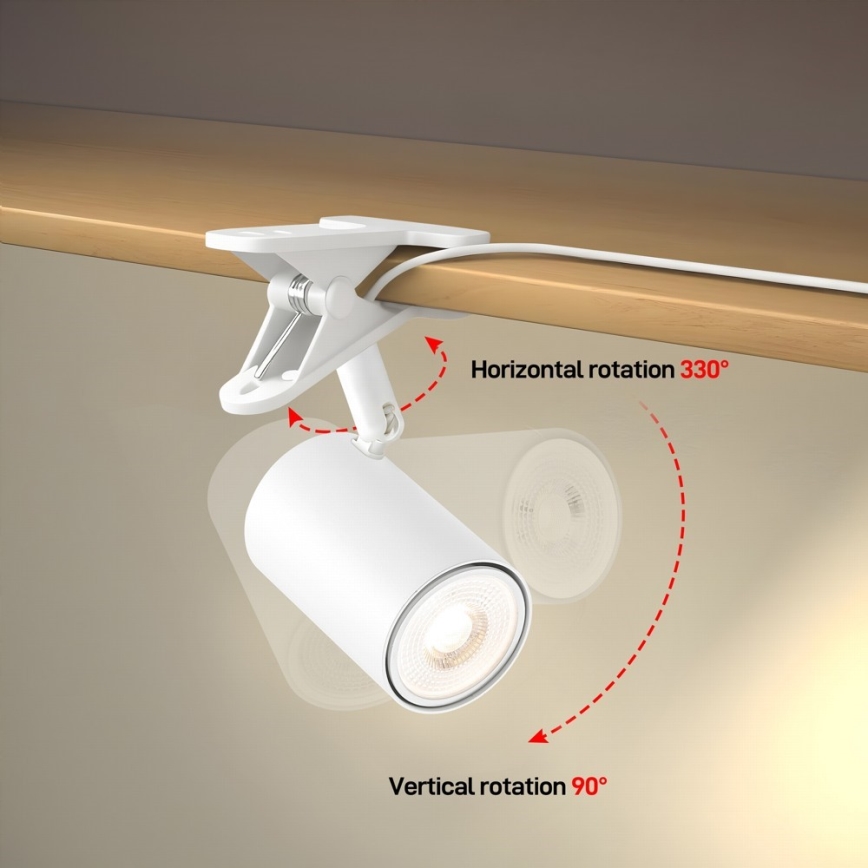 Immax NEO 08292L - Klipová lampa PUNTO 1xGU10/9W/230V biela
