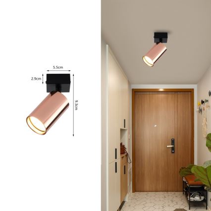 Immax NEO 08301L - Bodové svietidlo PUNTO 1xGU10/9W/230V ružové zlato