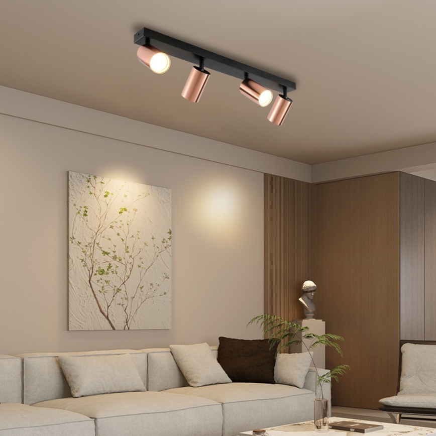 Immax NEO 08303L - Bodové svietidlo PUNTO 4xGU10/9W/230V ružové zlato