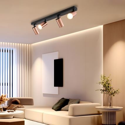 Immax NEO 08303L - Bodové svietidlo PUNTO 4xGU10/9W/230V ružové zlato