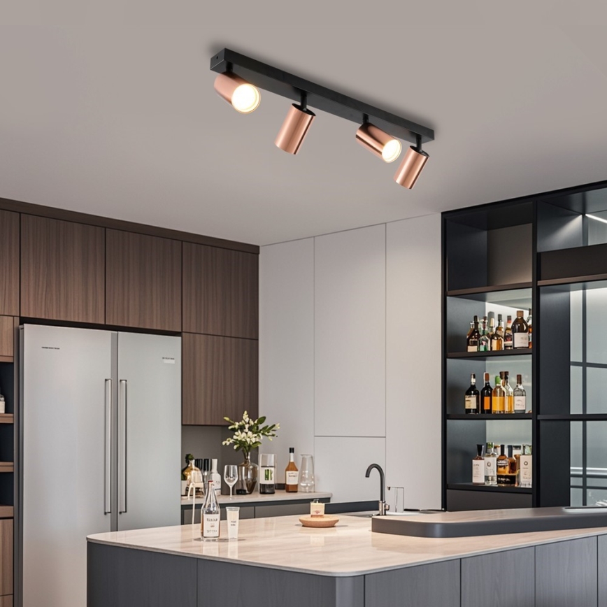 Immax NEO 08303L - Bodové svietidlo PUNTO 4xGU10/9W/230V ružové zlato