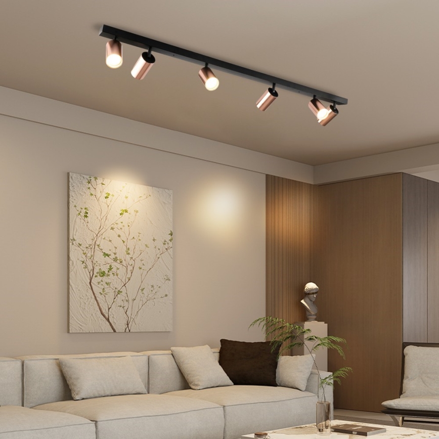 Immax NEO 08305L - Bodové svietidlo PUNTO 6xGU10/9W/230V ružové zlato