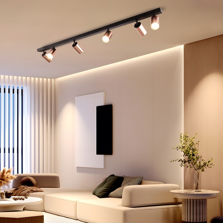 Immax NEO 08305L - Bodové svietidlo PUNTO 6xGU10/9W/230V ružové zlato