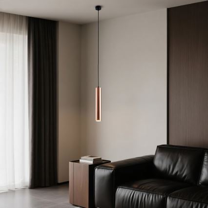 Immax NEO 08306L - Luster na lanku PUNTO 1xGU10/9W/230V ružovo-zlaté
