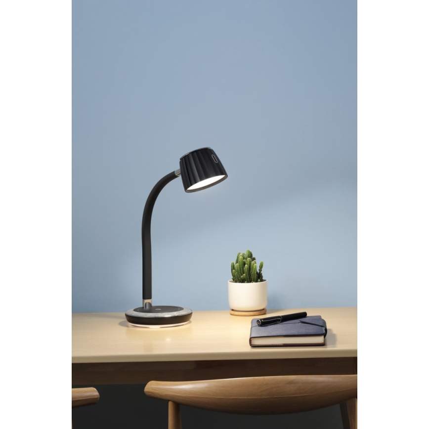 Immax NEO 08996L - LED Stmievateľná stolná lampa s bezdrôtovým nabíjaním PERLA LED/1,5W + LED/6W/230V 3800-4300K