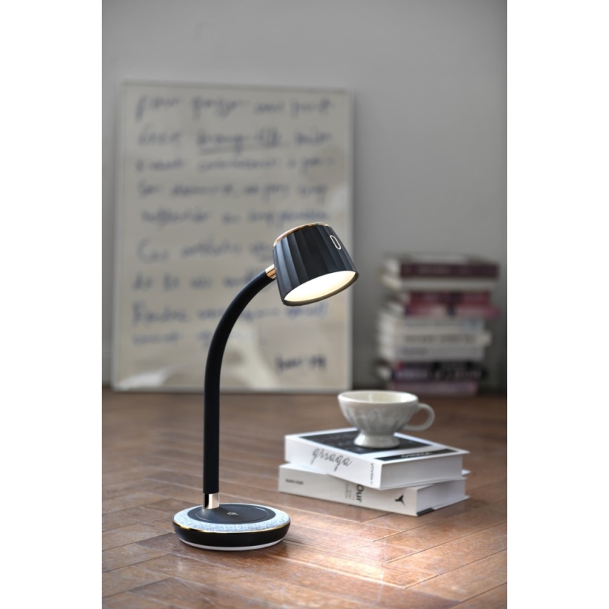 Immax NEO 08996L - LED Stmievateľná stolná lampa s bezdrôtovým nabíjaním PERLA LED/1,5W + LED/6W/230V 3800-4300K