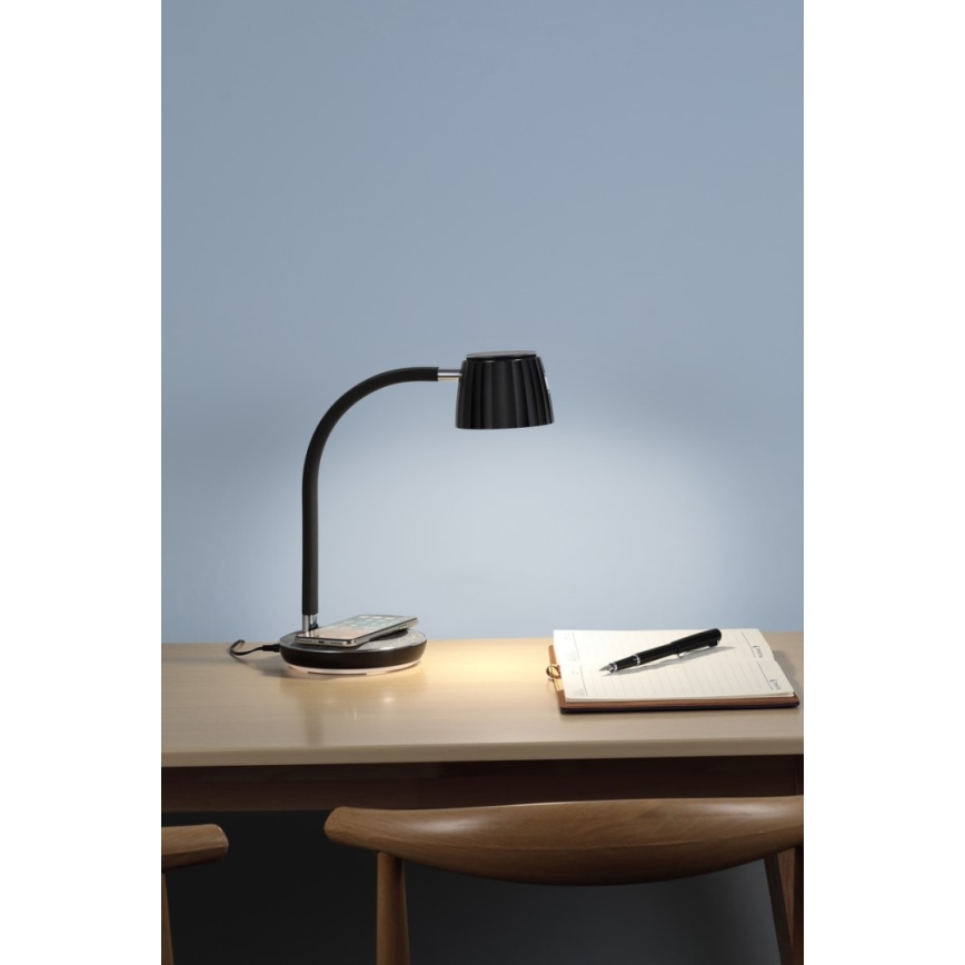Immax NEO 08996L - LED Stmievateľná stolná lampa s bezdrôtovým nabíjaním PERLA LED/1,5W + LED/6W/230V 3800-4300K