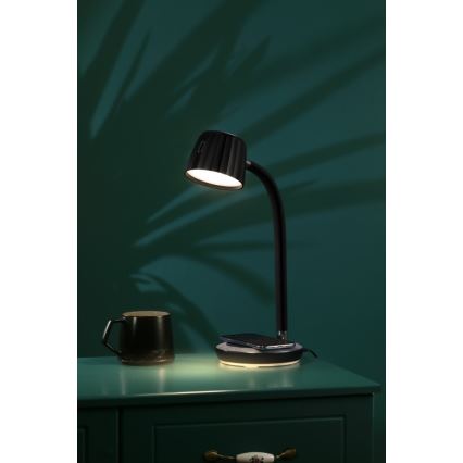 Immax NEO 08996L - LED Stmievateľná stolná lampa s bezdrôtovým nabíjaním PERLA LED/1,5W + LED/6W/230V 3800-4300K