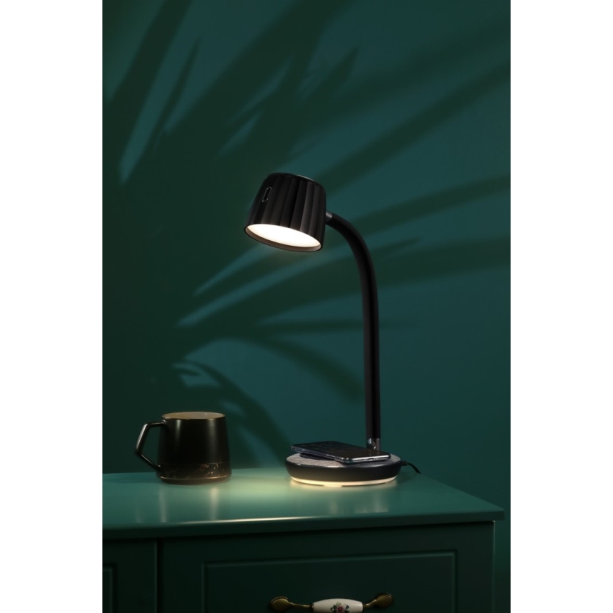 Immax NEO 08996L - LED Stmievateľná stolná lampa s bezdrôtovým nabíjaním PERLA LED/1,5W + LED/6W/230V 3800-4300K