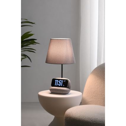 Immax NEO 09109L - LED stmievateľná stolová lampa s bezdrôtovým nabíjaním Qi SOFA LED/6W/230V sivá